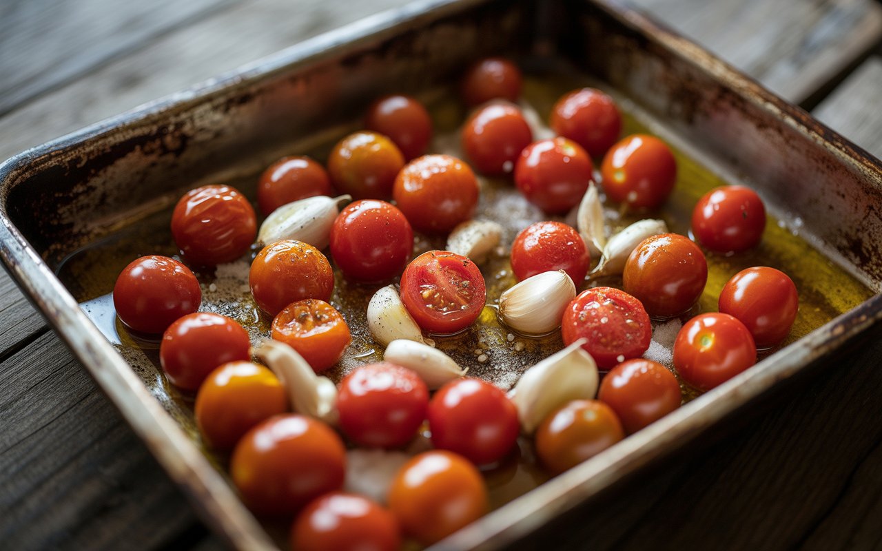 cherry tomato zucchini noodle 