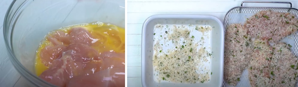 Keto Friendly Chicken Parmesan Air Fryer