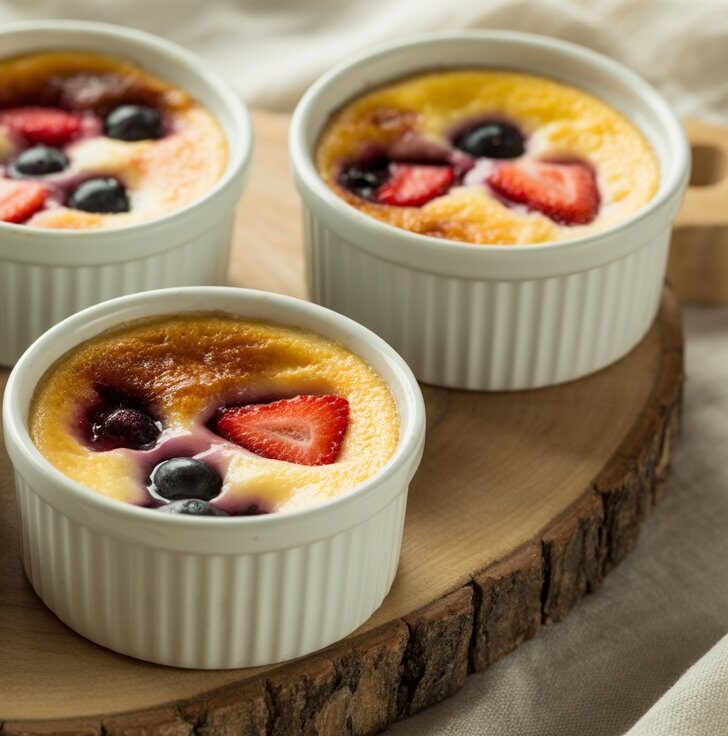 Low Carb Gratin of Fresh Berries