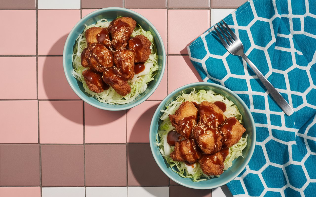 Easy Chicken & Cabbage Salad Bowls with Sesame Dressing Easy Chicken & Cabbage Salad Bowls with Sesame Dressing