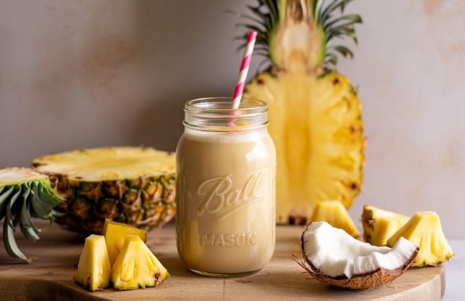 Anti inflammatory pineapple shake for weight loss