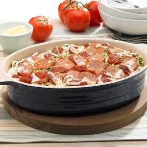 Low Carb Sausage and Spinach Lasagna Casserole