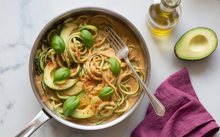 Quark & Avocado Zoodles recipe.