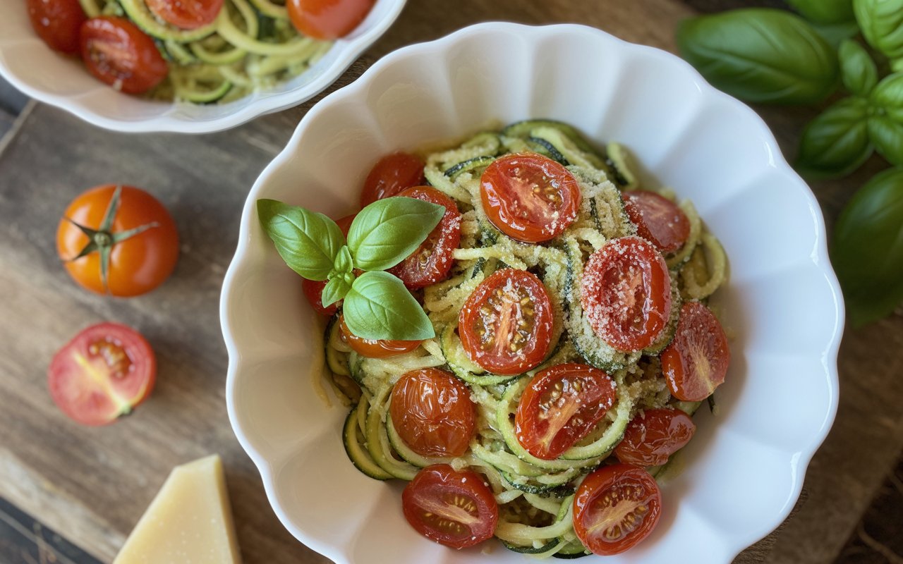 Cherry Tomato Zucchini Noodles