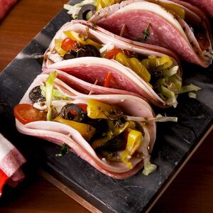 Low-Carb Antipasto “Tacos”