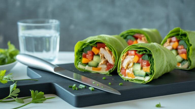 Chicken & cheddar lettuce wraps recipe