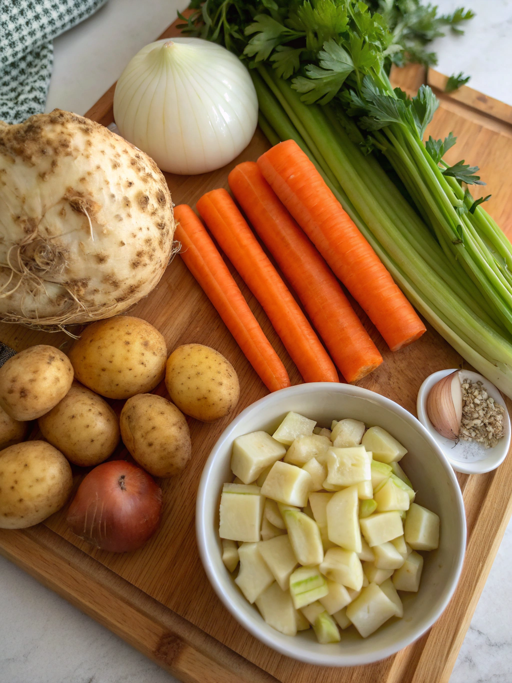 Roasted Celeriac Soup ingredients