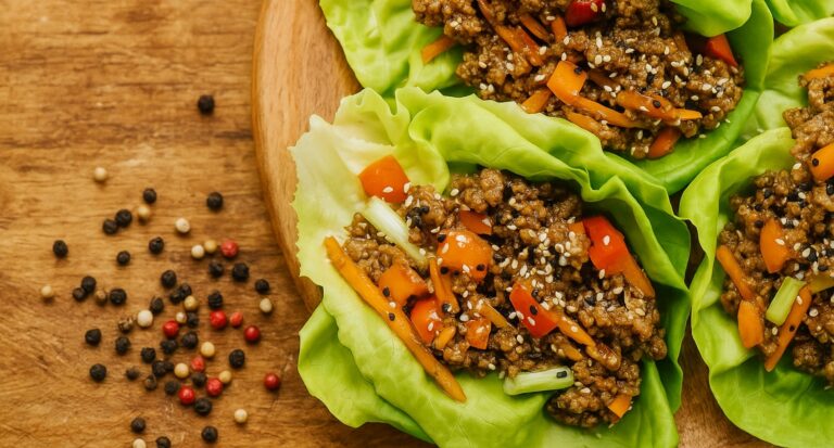Flavorful Ground Beef Lettuce Wraps Recipe