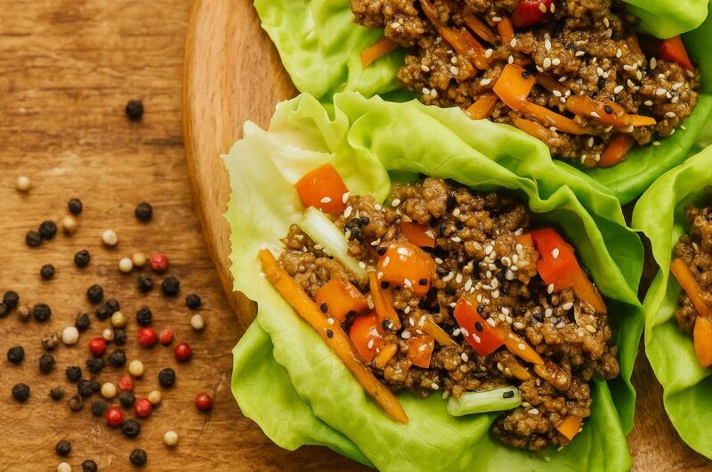 Flavorful Ground Beef Lettuce Wraps Recipe