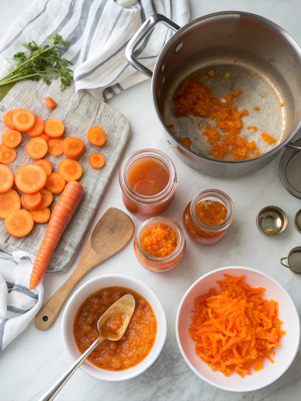 Carrot Jam Recipe preparing steps