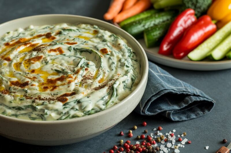 Grilled spinach & artichoke dip recipe serves 4