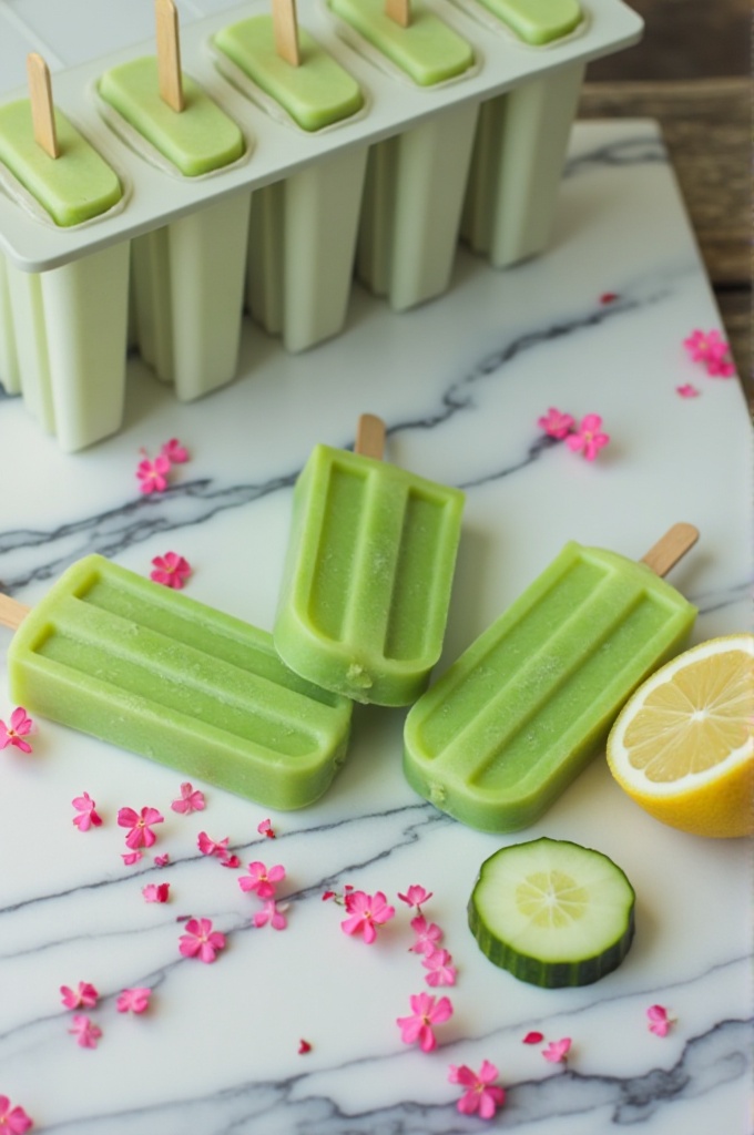 Cucumber Lime Popsicles Recipe Cucumber Lime Popsicles Recipe