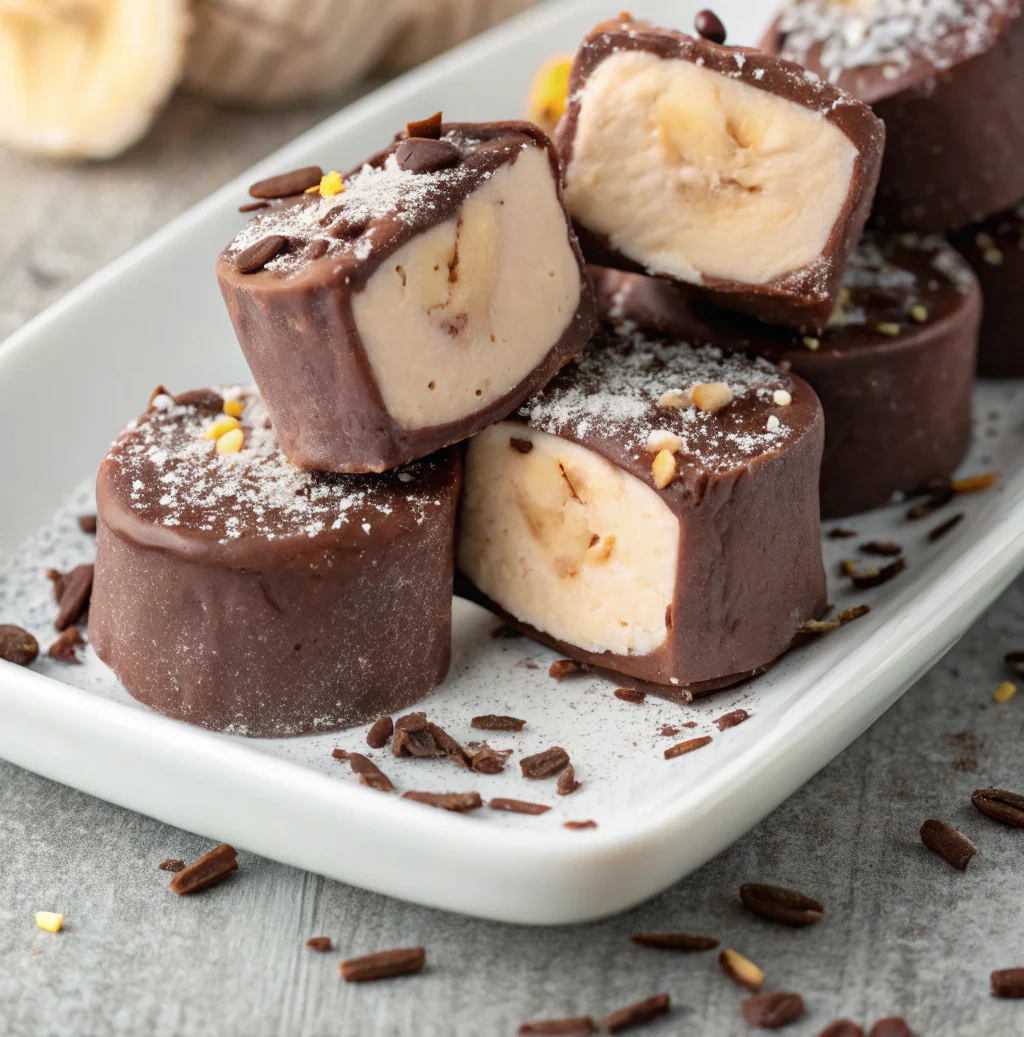 Frozen Chocolate Banana Yogurt bites Frozen chocolate banana yogurt bites,Frozen chocolate banana yogurt clusters recipe,Frozen banana yogurt peanut butter, Banana chocolate yogurt bark, Frozen banana yogurt bites, Banana yogurt bites recipe
