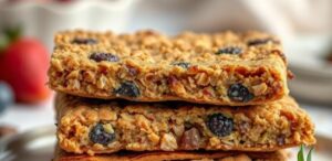plate of gluten free flapjacks