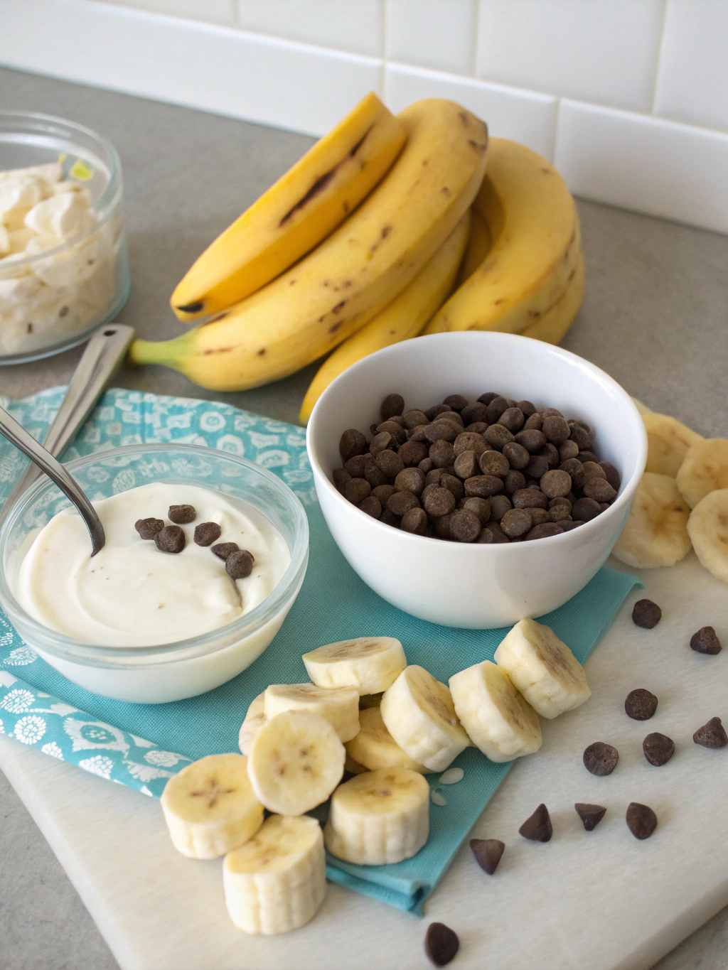 Frozen Chocolate Banana Yogurt bites frozen chocolate banana yogurt bites ingredients