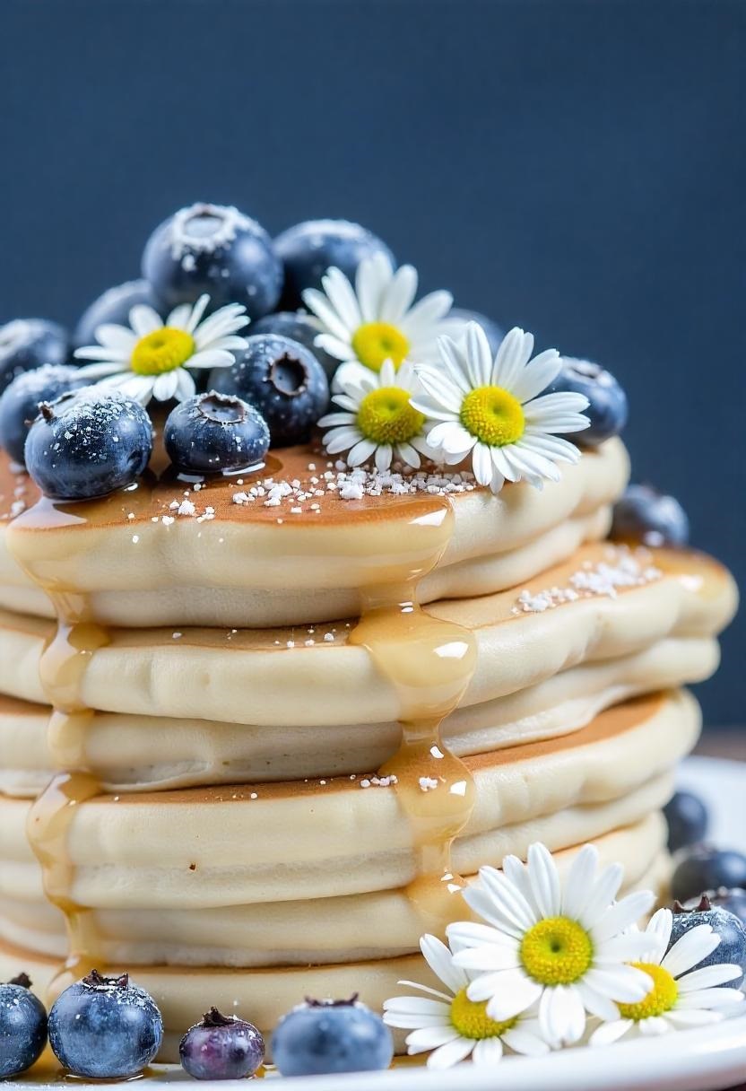 Healthy blueberry pancake recipe