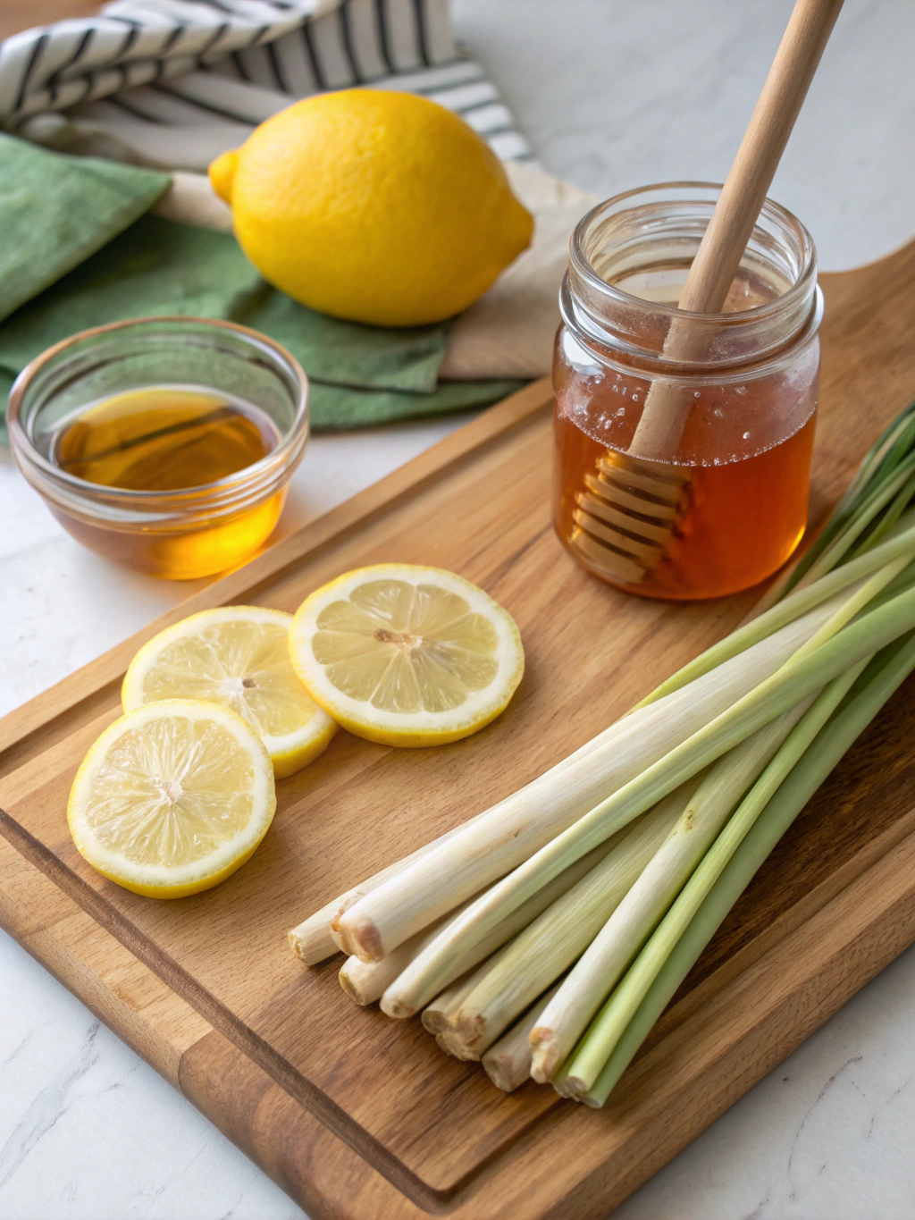 Easy Homemade Lemongrass Tea Recipe ingredients