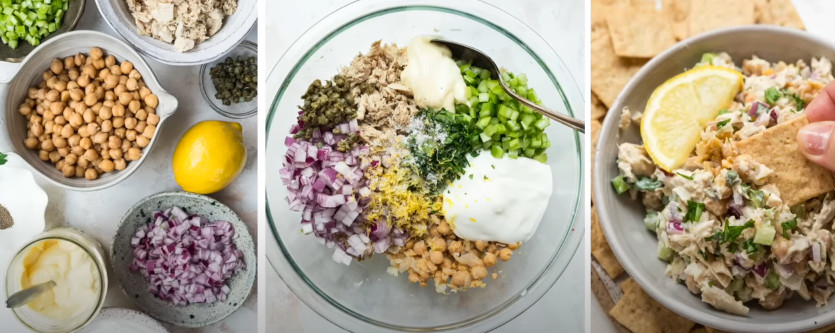 chick pea and tuna salad