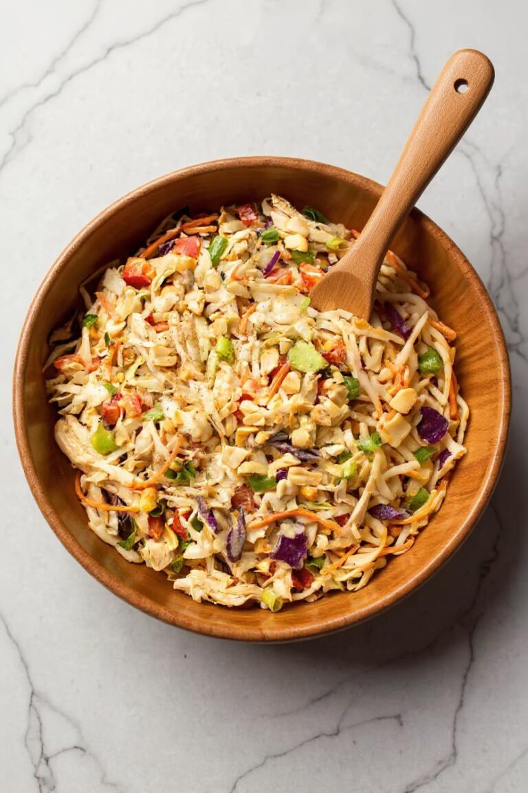 Thai Chicken Salad with Peanut Dressing